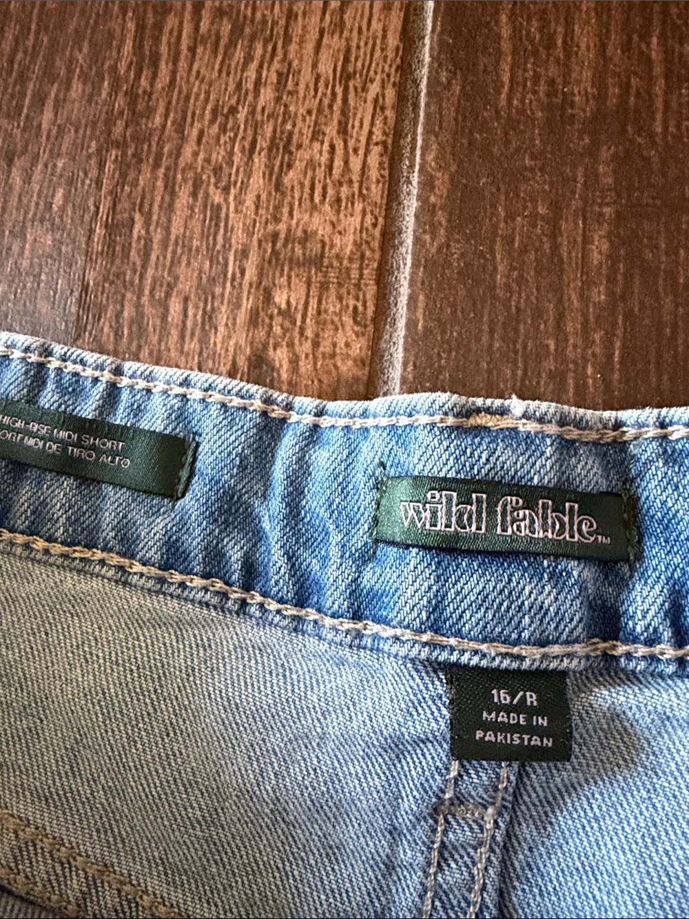 wild fable Light Wash Denim Shorts - Picture 2 of 3